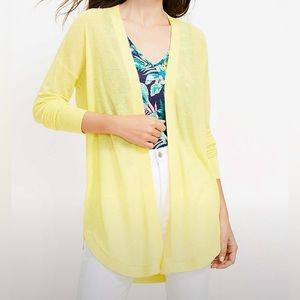Loft Shirttail Open Cardigan